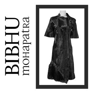 Bibhu Mohapatra Fox/Lamb Fur Dress